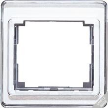 Rahmen aus transparentem Acrylglas, farbig hinterlegt, 2fach, JUNG SL582GB