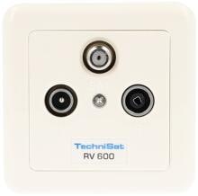 TechniSat TechniPro 600-10 Antennensteckdose, weiß