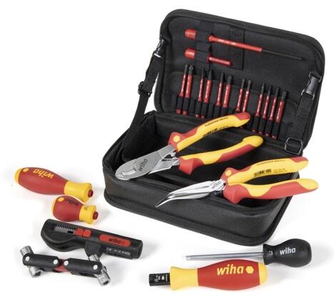 Wiha 930050401 Werkzeug Set Wallbox-Installation, 23-tlg., mit Funktionstasche (45289)