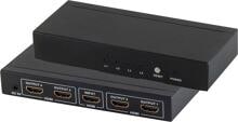 S-CONN HDMI Verteiler, 1 x IN 4 x OUT Netzteil, 4K2K 3D (05-03004)