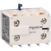 Schneider Electric Hilfskontakt Frontmontage, 1 Öffner+1 Schließer mit Schraubanschluss, 10A, 600 Vac TeSys (LA1KN11)