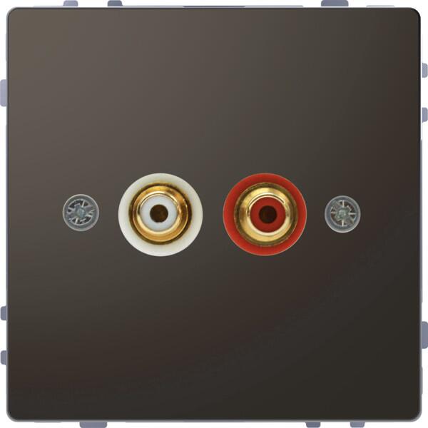 Merten MEG4350-6034 Steckdose für Audio Anschluss, System Design, Anthrazit