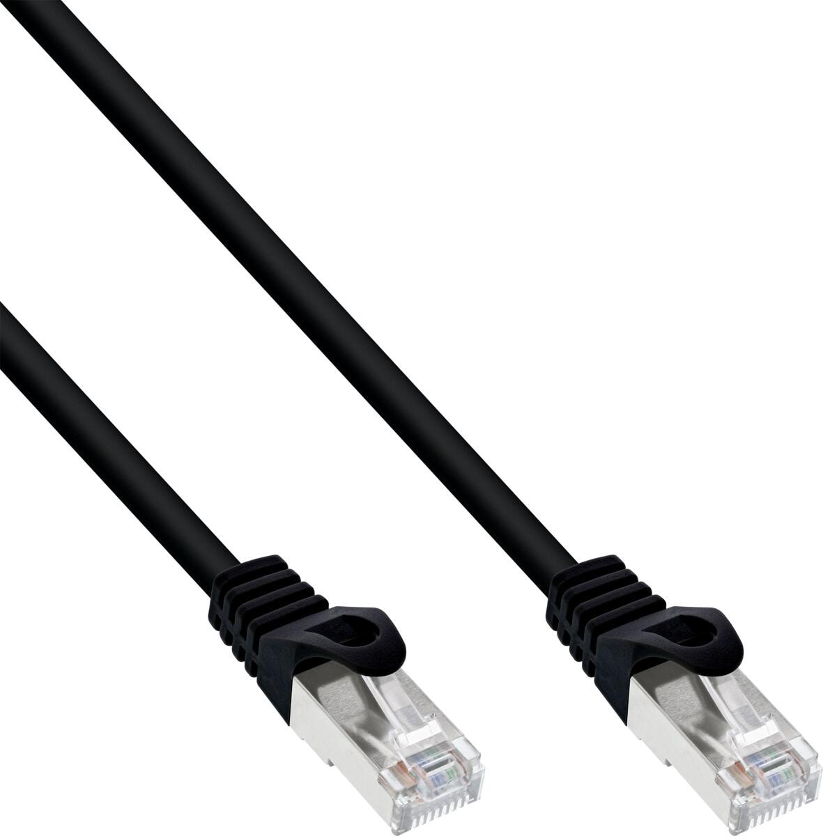 InLine Patchkabel, SF/UTP, Cat.5e, schwarz, 3m (72503S)