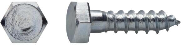 Joseph Dresselhaus 0008001551080 Sechskant Holzschraube, verzinkt, 10x80mm