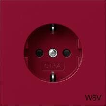Gira SCHUKO-Steckd. SP WSV Flächenschalter Rot (4453708)