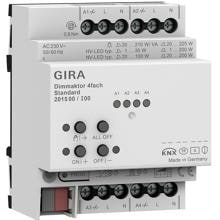 Gira 201500 Dimmaktor 4fach REG Standard KNX Secure
