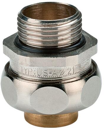 Flexa US-M AD45 M40 Metall-Sicherheitsverschraubung für SPR-PA SPR-PU-F SPR-PVC-AS SPR-PU-AS, 20 Stück (15010328040)