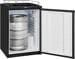 Exquisit BK160-HE-300G inox Bierkühler-Kühlschrank, 163 l, Zapfvorrichtung, Display, schwarz