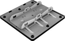 SL Rack Fast Flat Bodenschuh, EPDM, 200x200qmm, silber (22300-10)