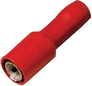 Intercable ICIQ1RSH isolierte Rundsteckhülsen, 0,5-1,0mm², 4mm, rot, 100 Stück (180862)