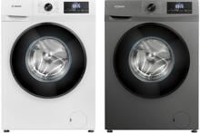 Bomann WA 7175 7kg Frontlader Waschmaschine, 60 cm breit, 1400 U/Min, Restlaufzeitanzeige, Kindersicherung, Reversierautomatik
