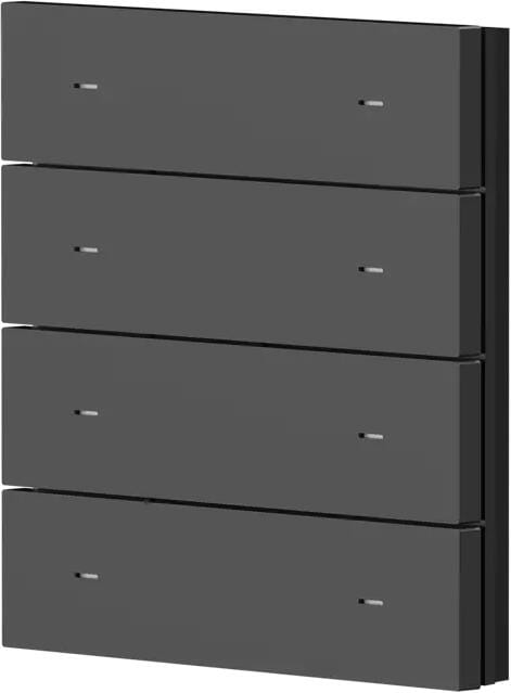 Theben iONprime PB 4R PBK 4-fach Wippe, Kunststoff, schwarz (9080076)