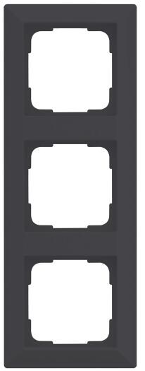 OPUS 55 INFORM Abdeckrahmen 3-fach, anthrazit-seidenglanz (512.103.51)