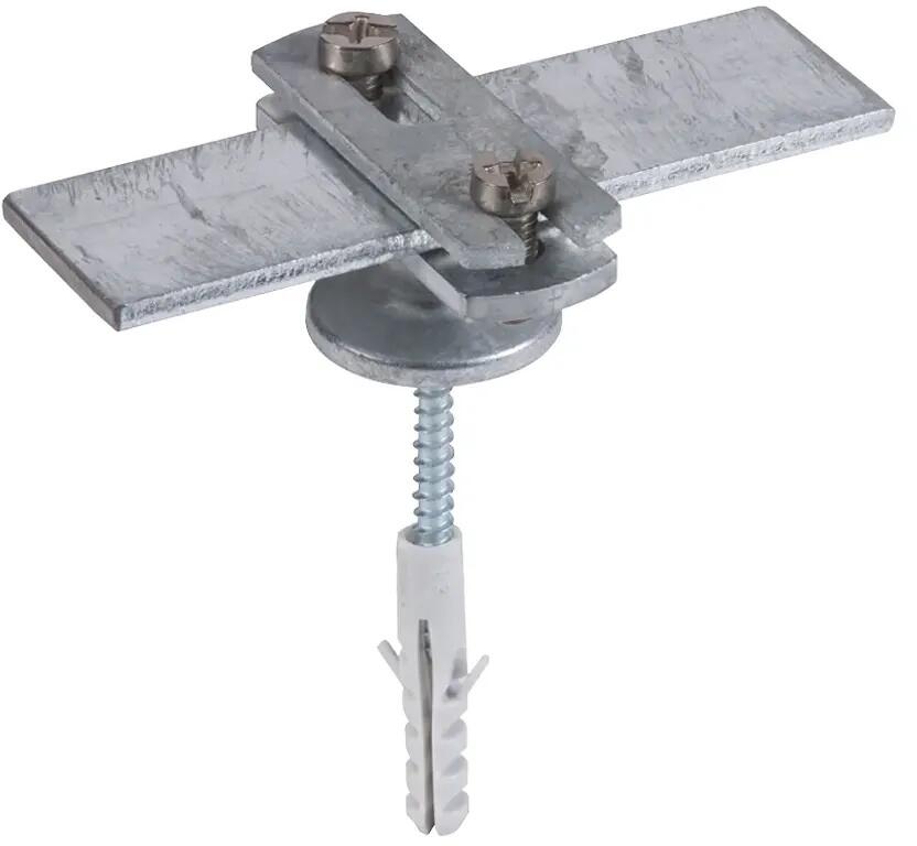 Dehn FBH ZS 30 IGM8 KD8X40STTZN ZG Leitungshalter m. Abdeckbund ZG f. Fl -30mm St/tZn m. Schraube u. Dübel (275230)