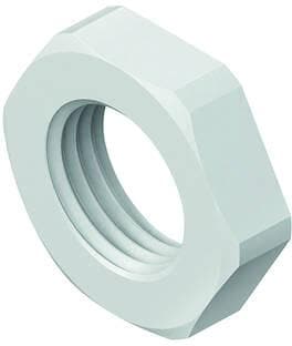 Kleinhuis 3420/09 Sechskantmutter PG9, H=5 mm, lichtgrau