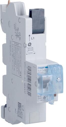 Hager HTS132C SLS-Schalter 1-Polig, Cs-Charakteristik, 32A, für Sammelschiene QuickConnect