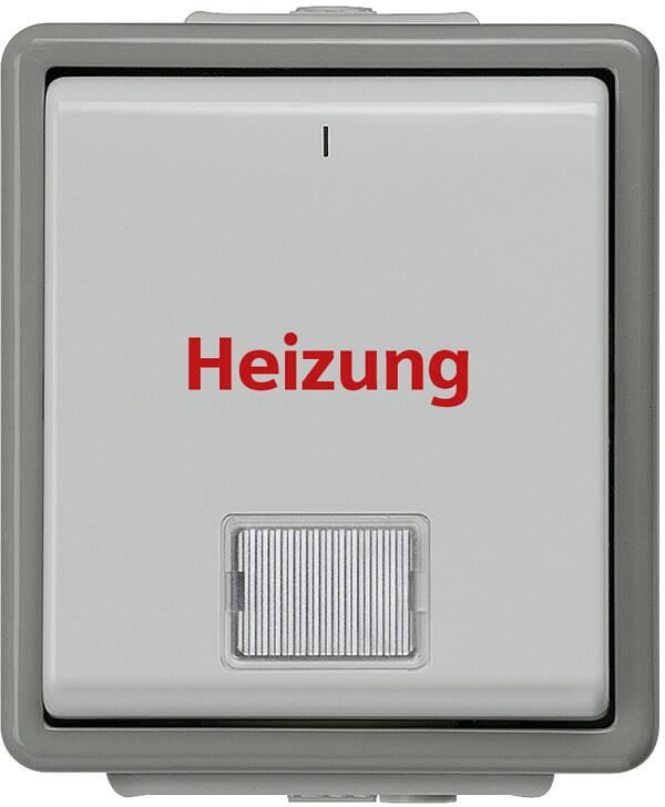 Siemens 5TA4741 DELTA fläche Heizung-Notschalter IP44, AP, dgr/hgr, 1p, 10A, 250V