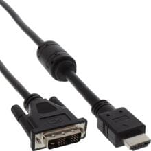 InLine HDMI-DVI Adapterkabel, 19pol Stecker auf 18+1 Stecker, mit Ferrit