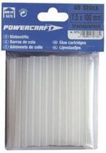 Silberspeer Powercraft Klebesticks 100mm, Ø 7,5mm, 48 Stück, transparent (70775.1)
