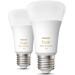 Philips Hue White Ambiance LED Lampe, Doppelpack, 11W, E27, A60, 1055lm, 4000K (929002468404)