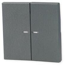 Jung AL102KO5AN Wippe mit Lichtleiter, Serie LS, anthrazit (lackiertes Aluminium)