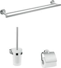 hansgrohe Logis Universal Bad-Accessoire Set 3-teilig, Messing, Chrom (41727000)