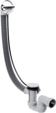 hansgrohe Flexaplus Grundkörper Ablauf- und Überlaufgarnitur für Normal- und Duschwannen, Chrom, (58142000)