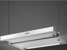 Smeg KSET6XE2 EEK: D Flachschirmhaube, 60 cm breit, 520 m³/h, LED Beleuchtung, 3 Leistungsstufen, silber