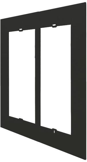 Comelit UT9156B Adapterrahmen, 3+2-Module, 307x370x3 mm, schwarz