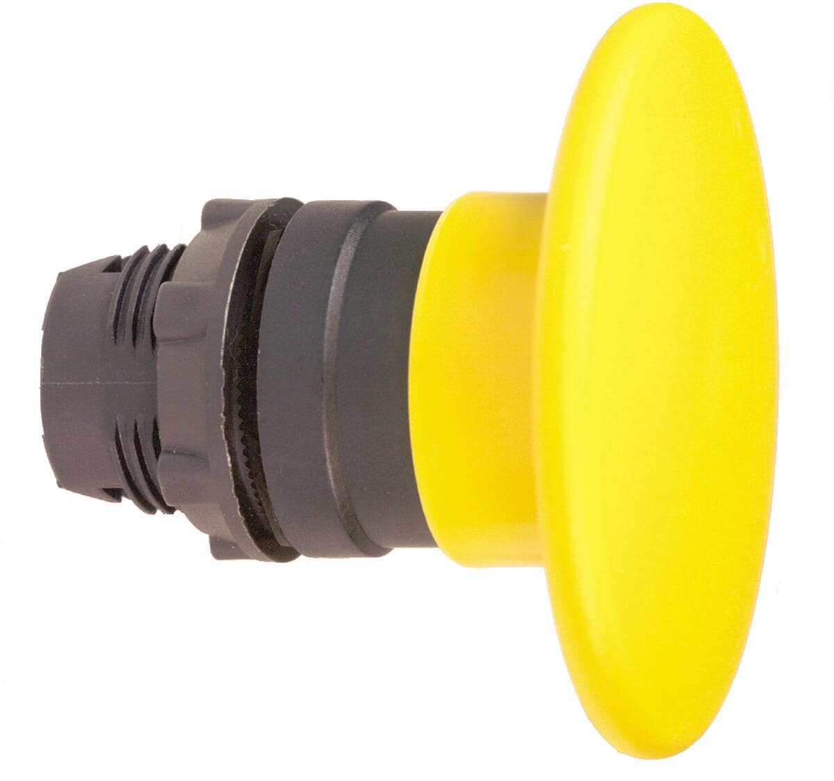 Schneider Electric ZB5AR5 Harmony XB5, Pilzdrucktaster, Frontelement, Kunststoff, 22mm, Pilz 60mm, unbeschriftet, tastend, gelb
