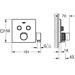 GROHE Grohtherm SmartControl Thermostat mit 2 Absperrventilen und integriertem Brausehalter, EcoJoy, chrom (29125000)