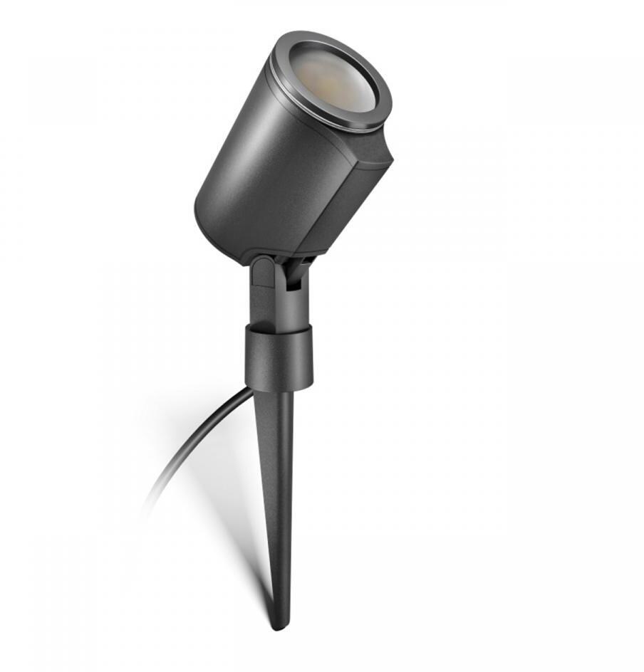 Steinel Spot Garden N LED-Strahler ohne Sensor, mit Dämmerungsschalter, IP44, anthrazit (058692)