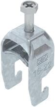 OBO Bettermann BS-U1-M-22 FT Bügelschelle 2056 U-Fuß, 1-fach, 16-22mm, tauchfeuerverzinkt (1186516)