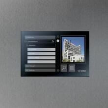 Siedle STE 10-01 Türkommunikations-Bedienpanel 10,1 Zoll Touchdisplay, Einbau, mit Kamera, digitaler Türcode, Bus-System, IP54 silber (210009831-01)