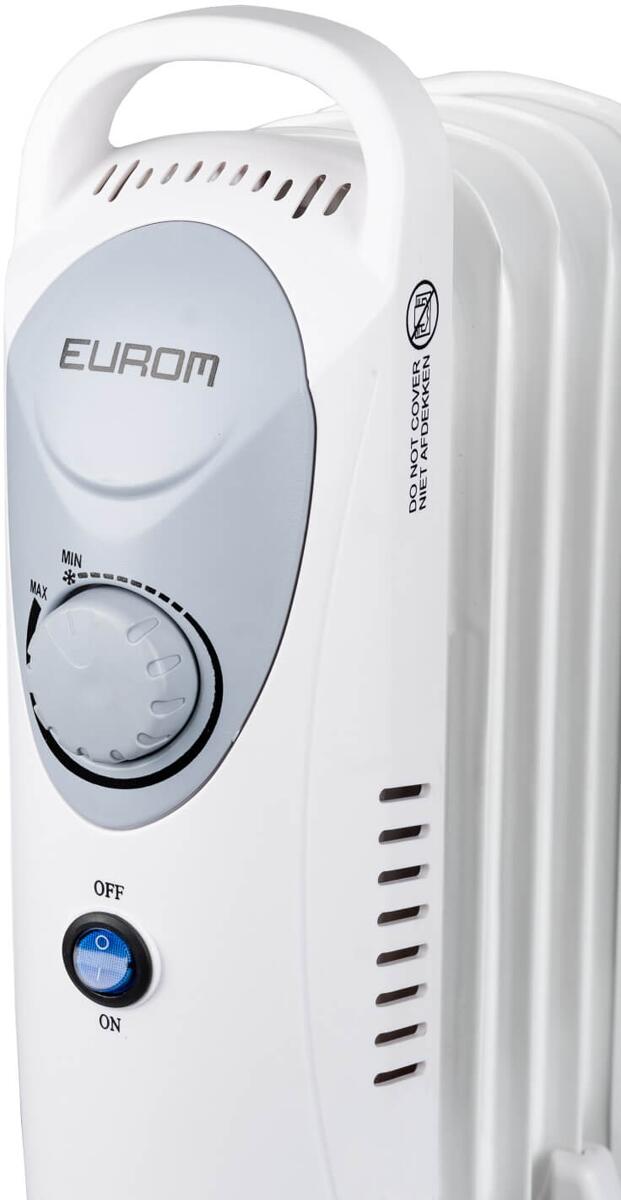 Eurom RAD 500 Ölradiator, 500W, bis 20 m³, Thermostat, Kippschutz (363609)  Elektroshop Wagner