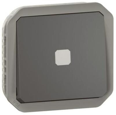 Legrand Plexo New Einsatz Zeitschalter ausschaltverzögert, beleuchtet, IP 55, athrazit (069804L)