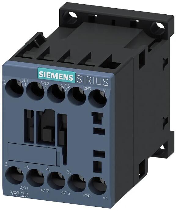 Siemens 3RT2018-1AB01 SIRIUS Leistungsschütz, AC-3e/AC-3, 16 A, 7,5 kW / 400 V, 3-polig, AC 24 V, 50/60 Hz, Hilfskontakte: 1 S, Baugröße: S00, Schraub
