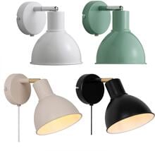Nordlux Pop Wandleuchte, E27, IP20, 18W, verstellbarer Leuchtenkopf, Neigungswinkel 90°