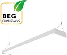 EVN LED Pendelleuchte up/down light, rechteckig, 220-240V IP40, 17,22,26,30W, 3000K, 4000K, 2142-4200lm, schaltbar, weiß (PPS1200125)