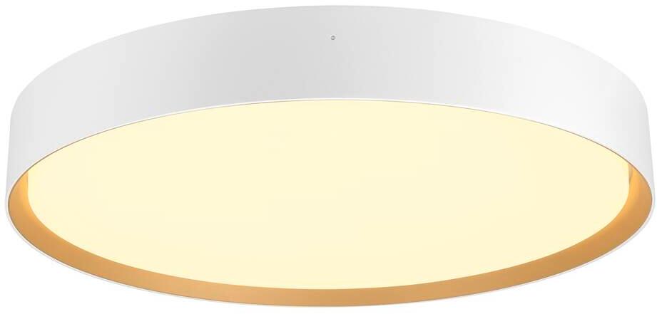 SLV DECONA Decken- und Wandaufbauleuchte, Ø 42cm, rund, 3000/4000K, 23W, PHASE, weiß/gold (1008923)