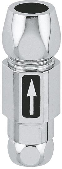 GROHE Rückflussverhinderer, DN 10, für Eckventile, senkrechter oder waagerechter Einbau, 3/8"", chrom (41270000)