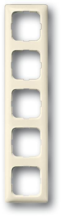 Busch-Jaeger 2515-212K-102 Abdeckrahmen, Duro 2000 Si, 5-fach Rahmen, weiß (2CKA001725A1493)