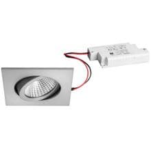 Brumberg LED-Einbaustrahlerset dim2warm Phasenabschnitt dimmbar, 6W, 460lm, 1800-3000K, aluminium matt (39462253)