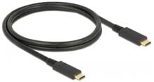 Delock USB 10 Gbps Kabel USB Type-C™ zu USB Type-C™ 1 m PD 5 A E-Marker, schwarz (85531)