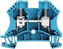 Weidmüller WDU 10 Durchgangs-Reihenklemme, Schraubanschluss, 10 mm², 1000V, 57A, blau