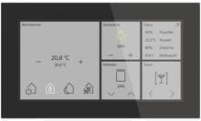 MDT KNX Glas Touch Smart 6 Zoll, KNX Secure, Orientierungslicht, Schwarz (BE-GTS06TS.01S)