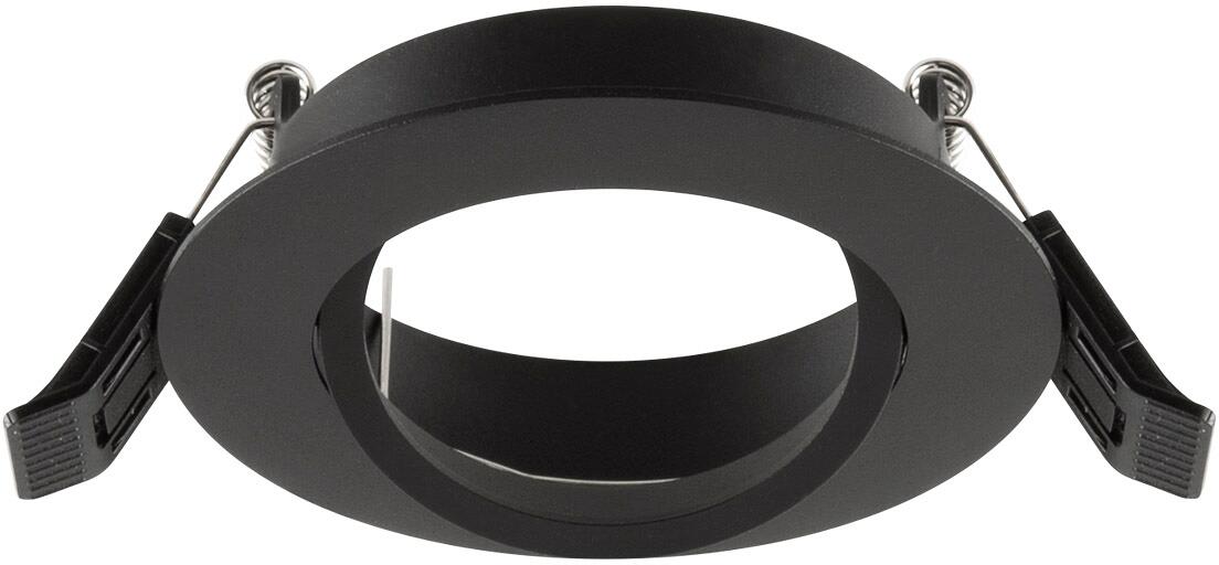 EVN COMPACTO68 MR16 Niedervolt Deckeneinbauleuchte, rund, schwenkbar, IP20, max. 50W, schwarz (830009)