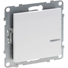 Legrand Seano with Netatmo Vernetzter Schalter inkl. Dimmeroption, ohne Neutralleiteranschluss, inkl. Abdeckung, ultraweiß (765632)