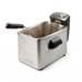 DOMO DO457FR Fritteuse, 2200 W, 3 L, Regulierbare Temperatur, Silber