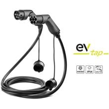 EVtap® Typ-2 Ladekabel, 11KW oder 22kW, 3,5 oder 7 Meter, IP54, schwarz